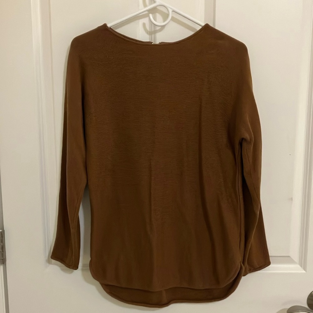 Casual Brown Long Sleeve Shirt